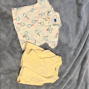 Old Navy Kids' Tennis Racket Print Shirt - White and Blue